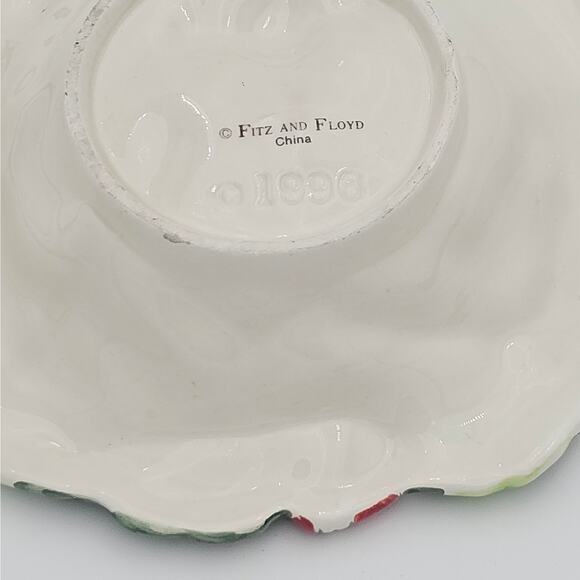 8" All Purpose Bowl Sugar Plum Christmas by Fitz & Floyd 1996 - Picture 3 of 5